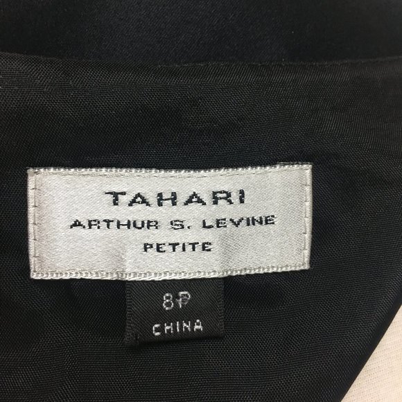 Tahari Black Pleated Dress - Picture 5 of 5